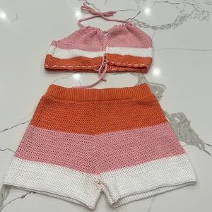 Crochet beach set medium NWOT
